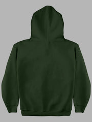 Olive Green Plain Hoodie