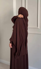 Brown Abaya with Stroller