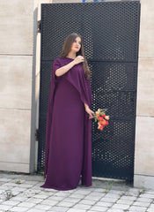 Cape Shawl Style Maxi in Chiffon - 2 piece