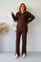 Revayat Double Zipper 2 Piece Co-Ord Set For Women