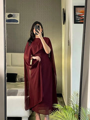 Cape Shawl Style Maxi in Chiffon - 2 piece