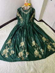 Heavy Embroidered Shamoz Maxi