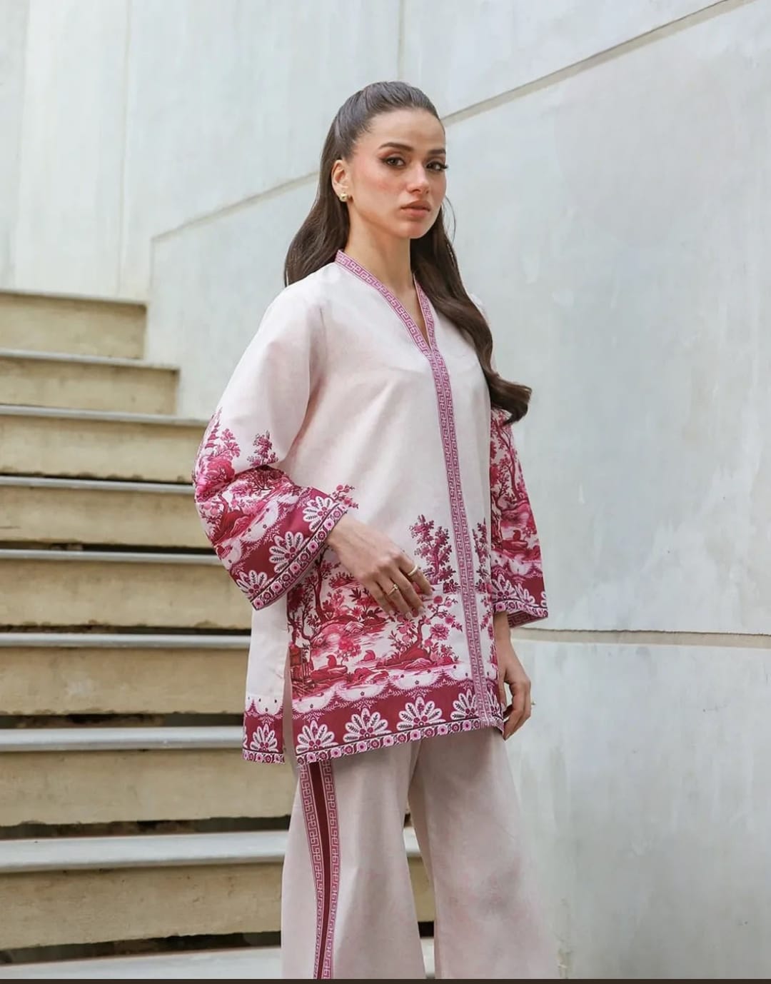 2 Piece - Printed Co-Ord Set Front & Back Design