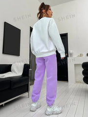 Revayat Purple BROOKLYN Printed 2 Pieces Co-Ord Sets For Women