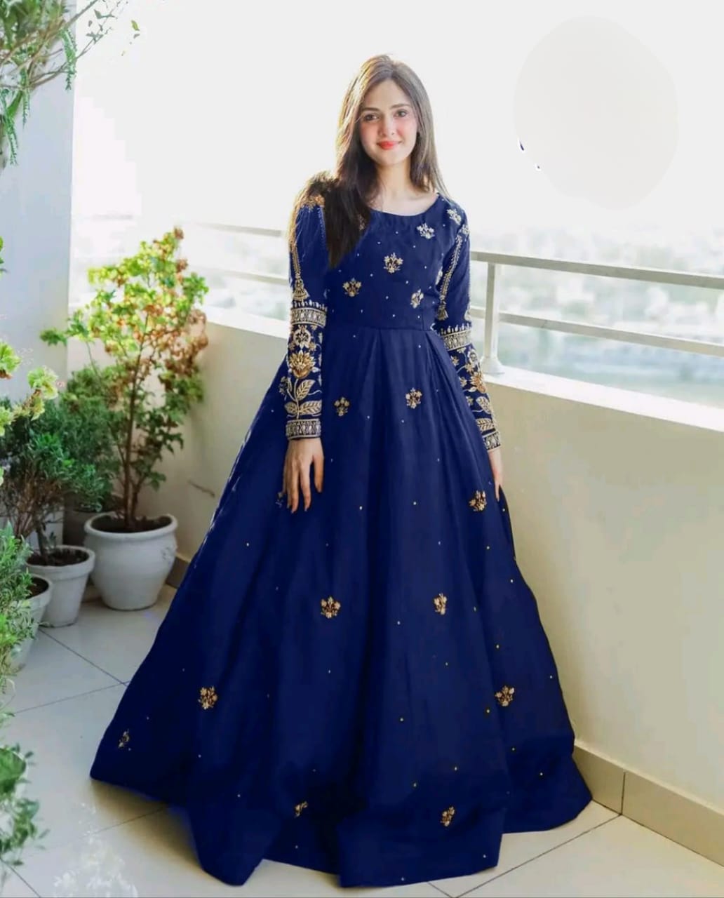 Zarri Sequin Chiffon Maxi Set