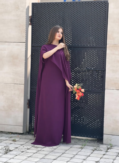Cape Shawl Style Maxi in Chiffon - 2 piece