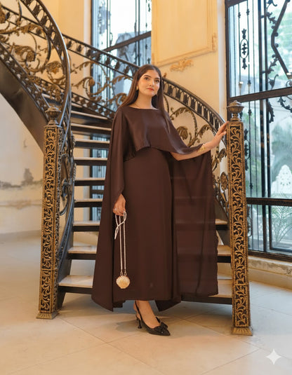 Cape Shawl Style Maxi - 2 Piece