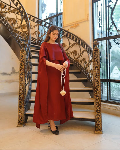 Cape Shawl Style Maxi - 2 Piece