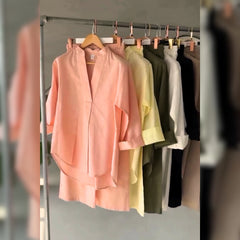 Minimal Design Kurta Trouser 2 Piece Co-Ord Set