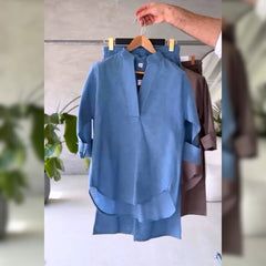 Minimal Design Kurta Trouser 2 Piece Co-Ord Set