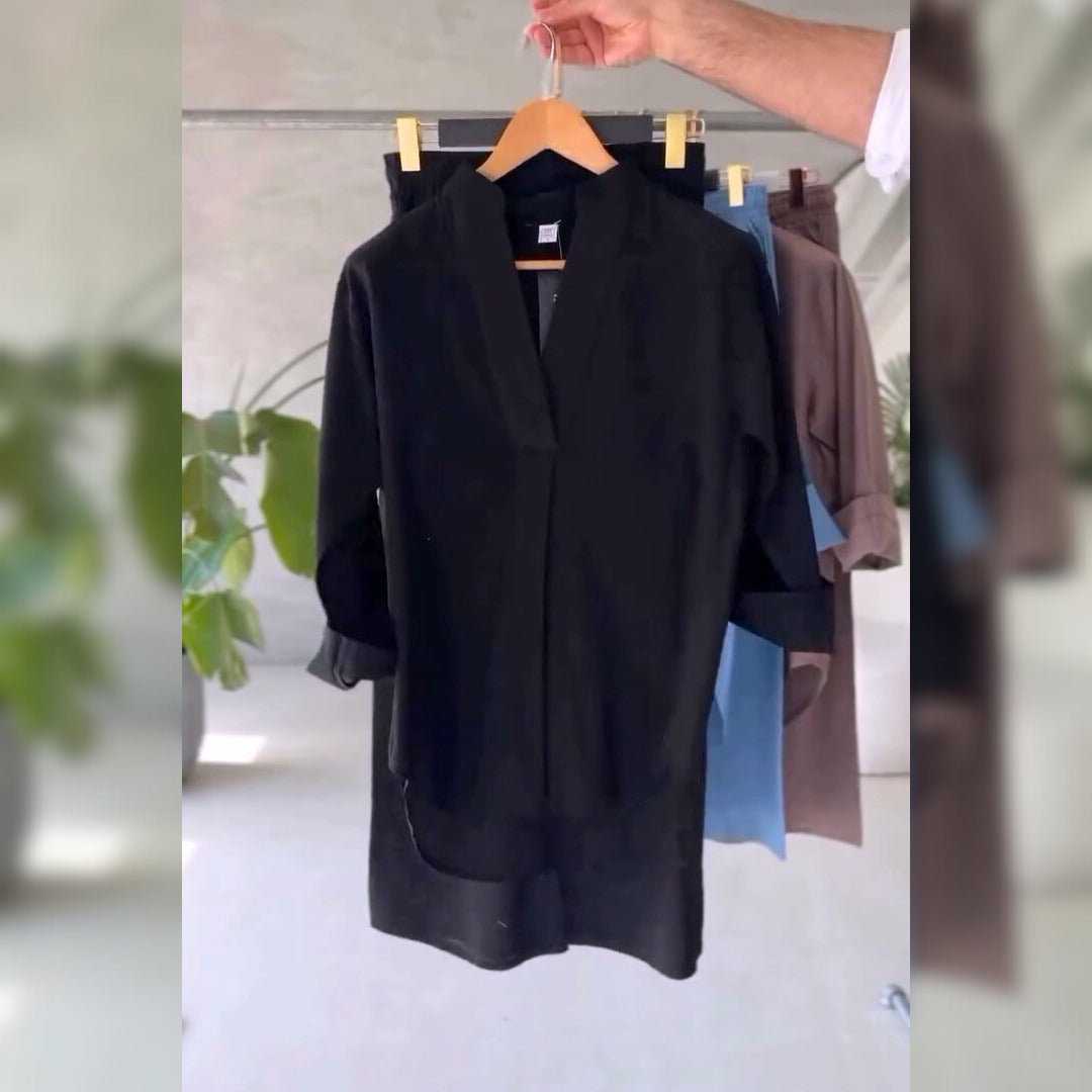 Minimal Design Kurta Trouser 2 Piece Co-Ord Set