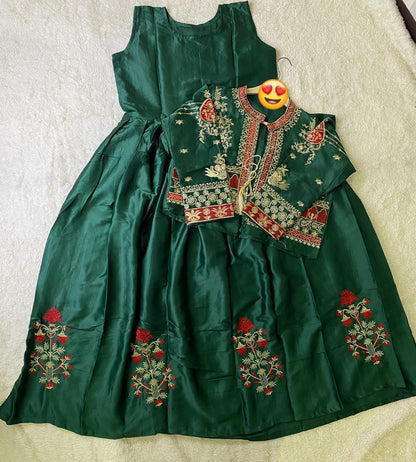 Embroidered Bunch - 2 Piece Maxi with Separate Embroidered Koti