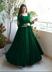 Pearl Embroidered  Maxi Set - 3 Piece