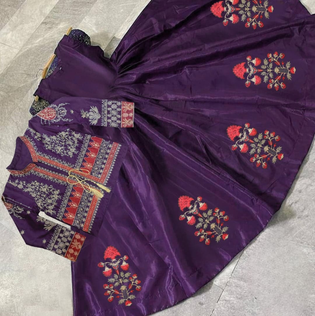 Embroidered Bunch - 2 Piece Maxi with Separate Embroidered Koti