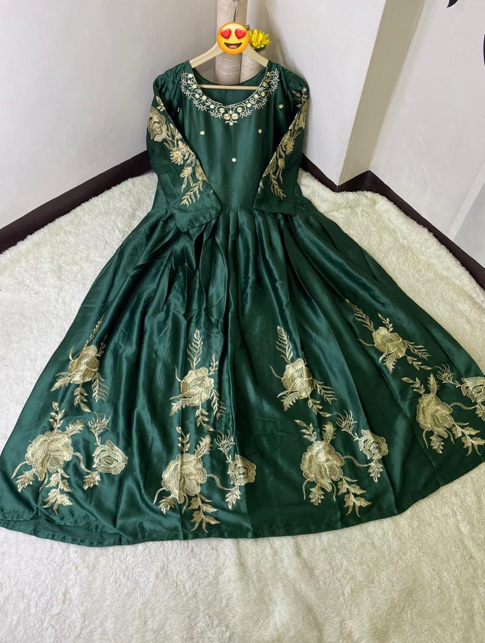 Heavy Embroidered Shamoz Maxi