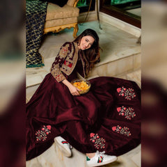 Embroidered Bunch - 2 Piece Maxi with Separate Embroidered Koti