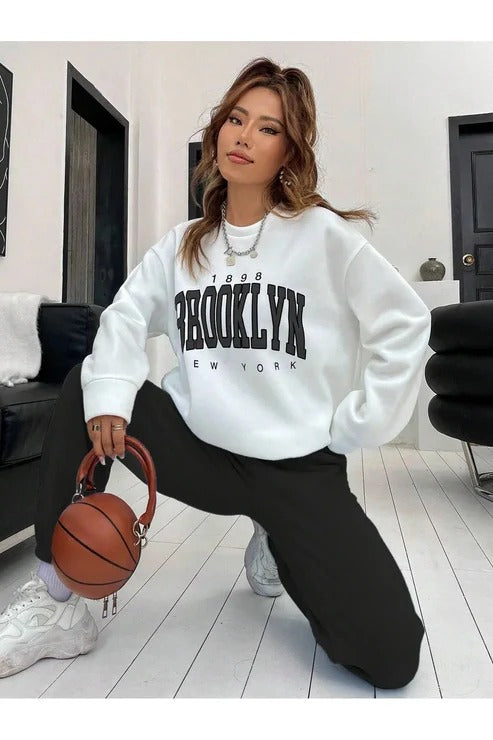 Revayat White BROOKLYN Printed 2 Pieces Co-Ord Sets For Women