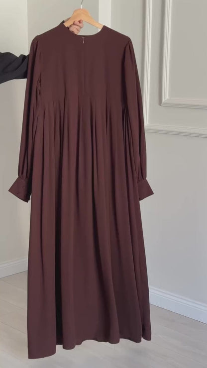 Brown Abaya with Stroller
